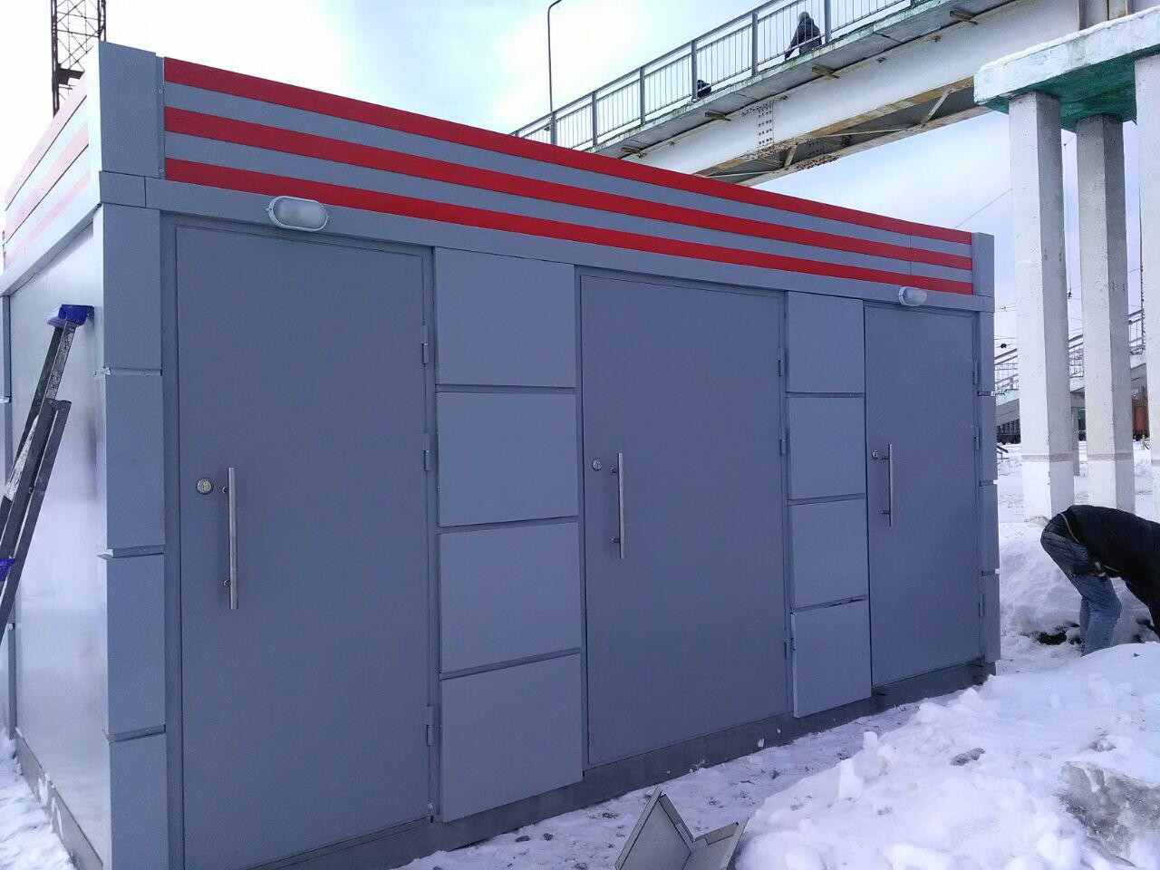 Туалетный модуль "Люксембург" на ж\д станции Фрязино-Товарная